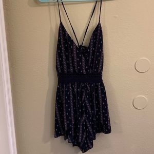 Navy blue romper